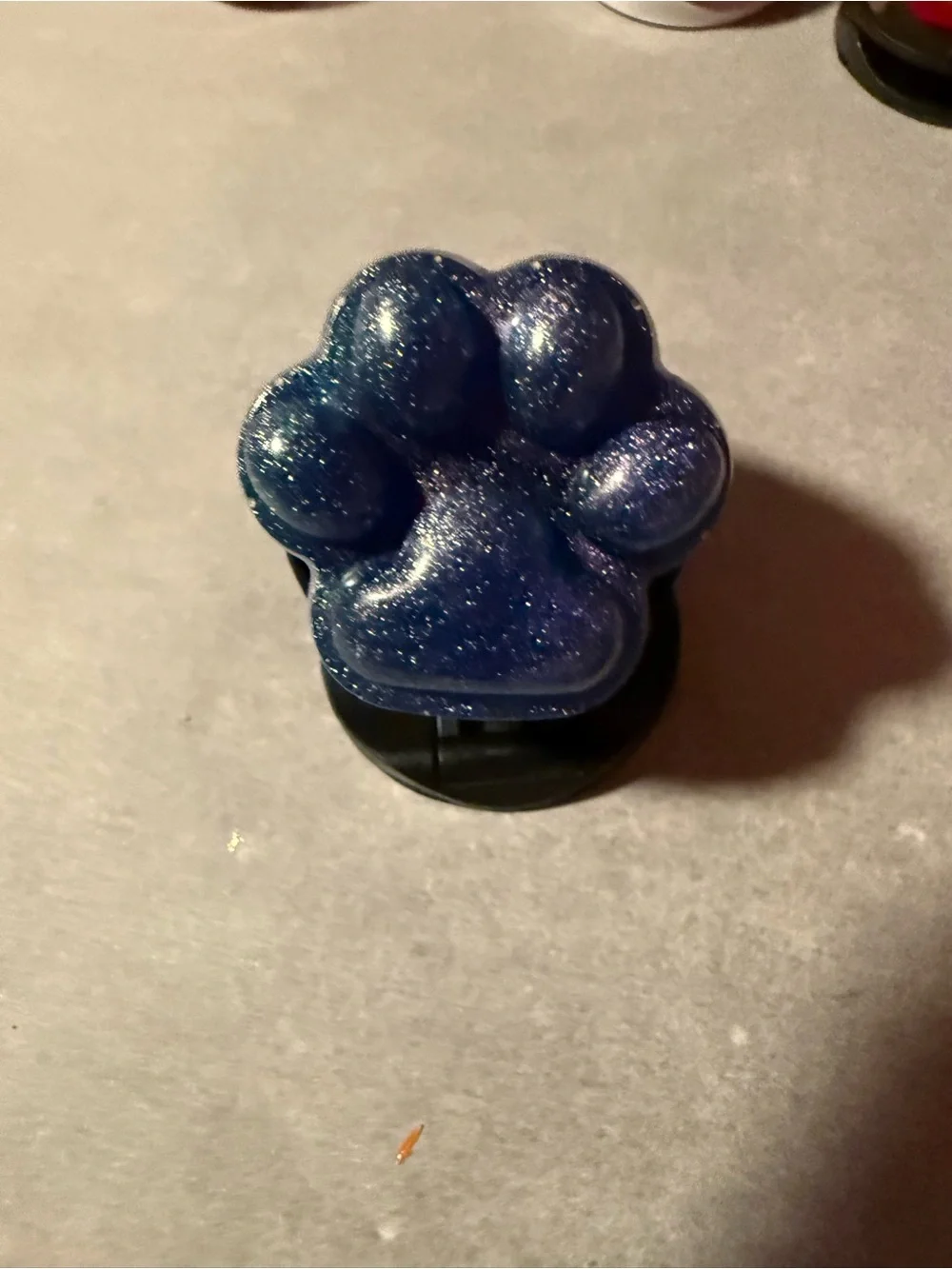 Homemade blue shimmery